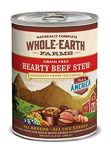 Whole Earth Farms Grain Free Hearty Beef Stew Canned Dog Food - (12) 12.7 oz. Cans