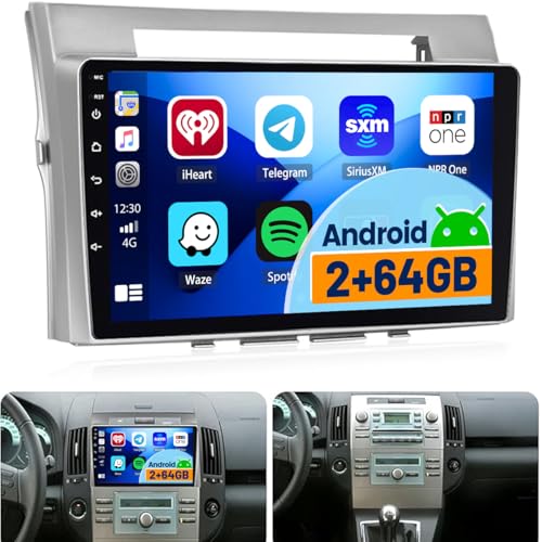 Hikity 2+64G Android Autoradio Wireless Carplay für Toyota Corolla Verso AR10 2004-2009 Bildschirm 9 Zoll Touch Screen Radio mit Android Auto, Navi, Bluetooth, EQ, FM/RDS, Rückfahrkam