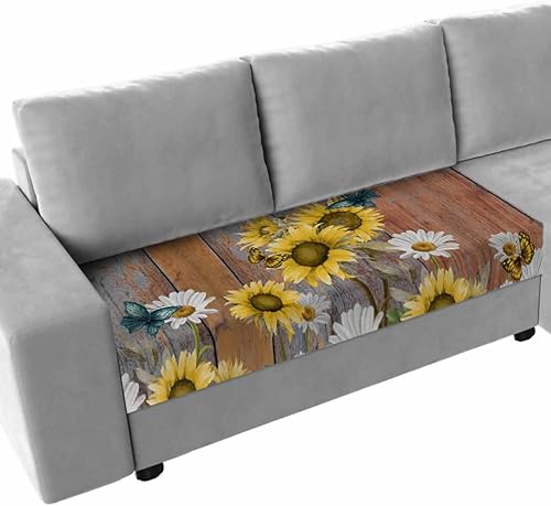 Miniatura 10 de Fundas de cojín elásticas para sofá de diseño de flores en acuarela, seccionalindividualLT, funda para muebles con parte inferior elástica, diseño