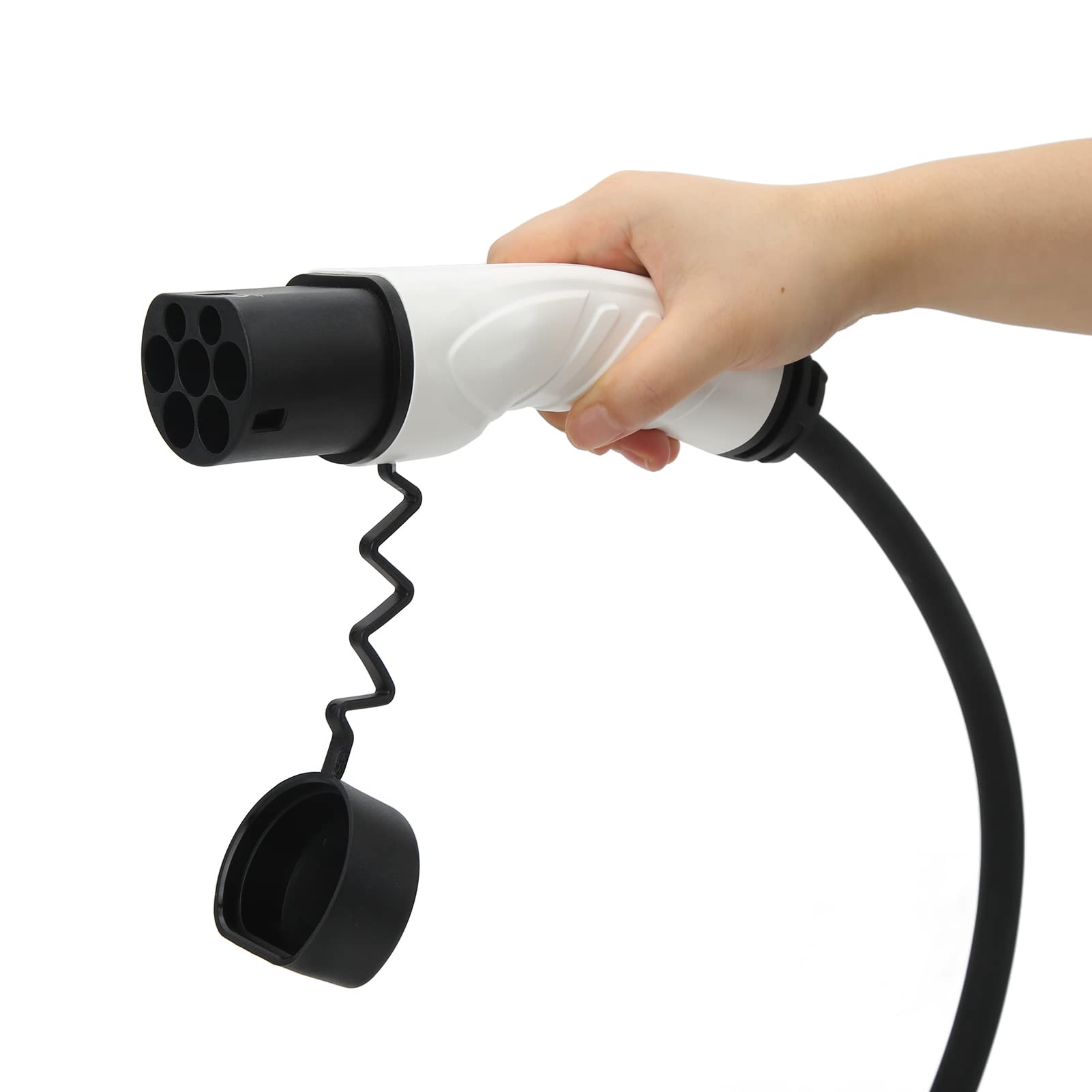 Cable de Cargador EV Tipo 1 a Tipo 2, Cable de Carga Duradero de 5m 16A 3.6KW para Vehículos Eléctricos, Aprobado por CE TUV