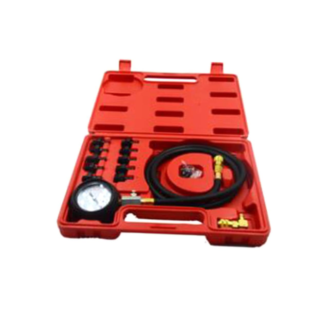 Mikinona Kit De Manómetro De Presión De Aceite para Motores con Adaptador De 90 Grados
