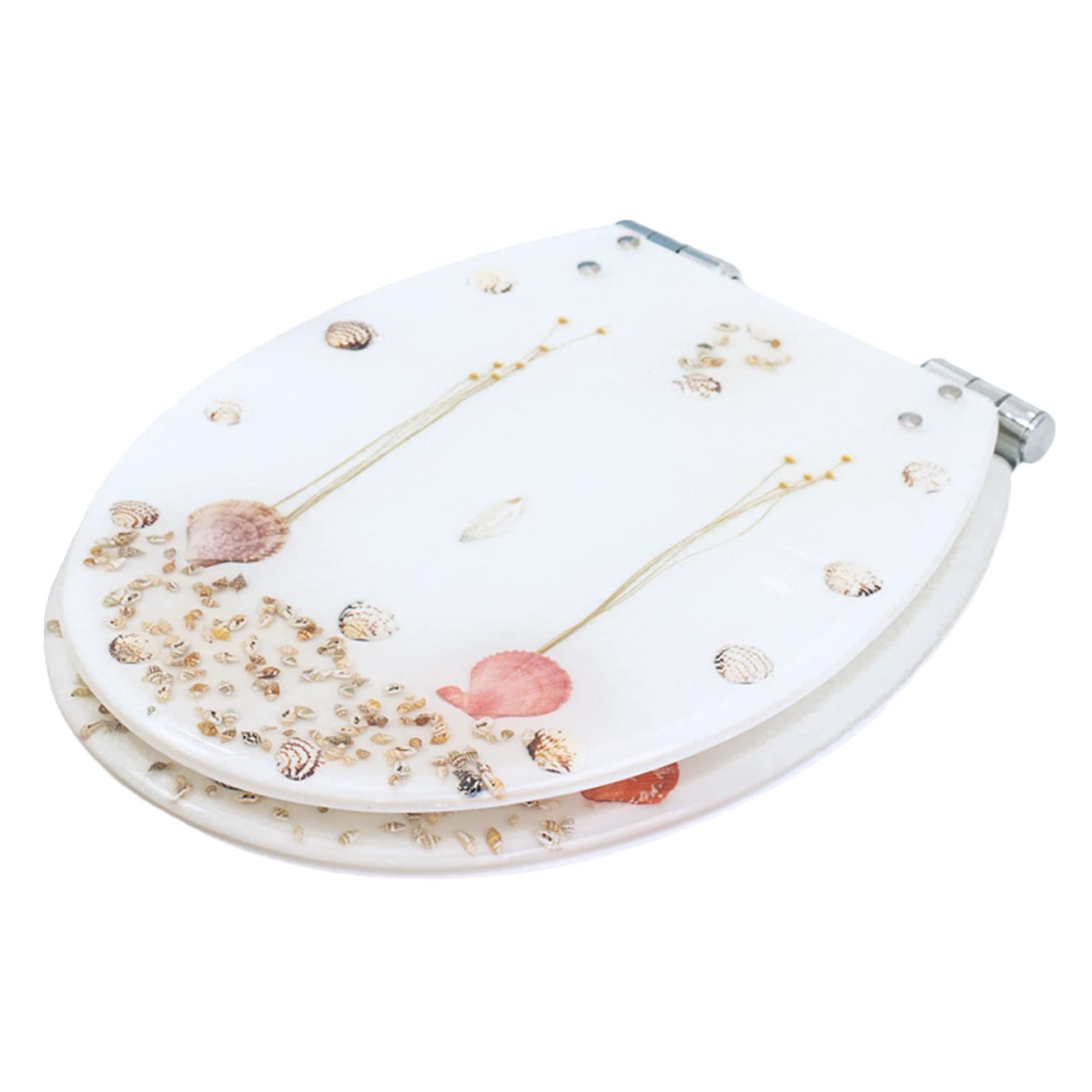 Soft Close Oval Toilet seat, Quick Release lid, fix 360 Adjustable Hinges, Ergonomic Design, Easy Installation, Soft, seat, Release, lid, Toilet, Oval, Quick, Close