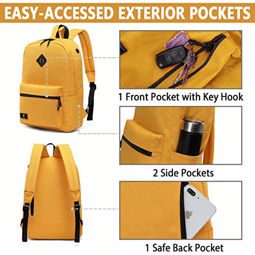 VX VONXURY Lightweight Backpack for Men Women,Simple Causal Bookbag for School Travel Work 5