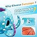 Funscape Octopus Pool Toys, 2-in-1 Inflatable Floating Pool Game, Basketball Hoop & Ring Toss Water Game, Outdoor Summer Beach Backyard Play, Cool Family Party Gift 3 4 5 6 7 8 Year Old Boy Girl Child