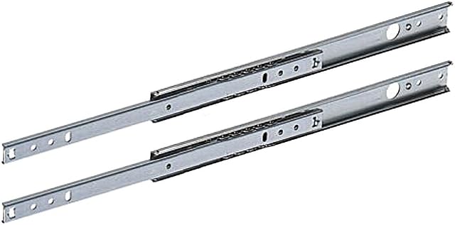 Metal Drawer Runners 27mm x 278mm  452mm  Suitable Replacement for MFI, IKEA