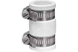 Fernco 3/4-inch Flexible PVC Rubber Couplings for Plumbing Connections