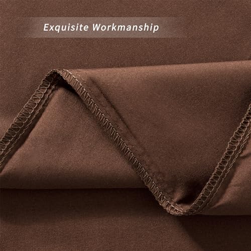 Image of 2 Pack Microfiber Queen Zipper Pillowcases, Soft Comfortable Not Shrink Coffee Pillow Case, Breathable Pillow Cases Set of 2 (20x30 Inches)