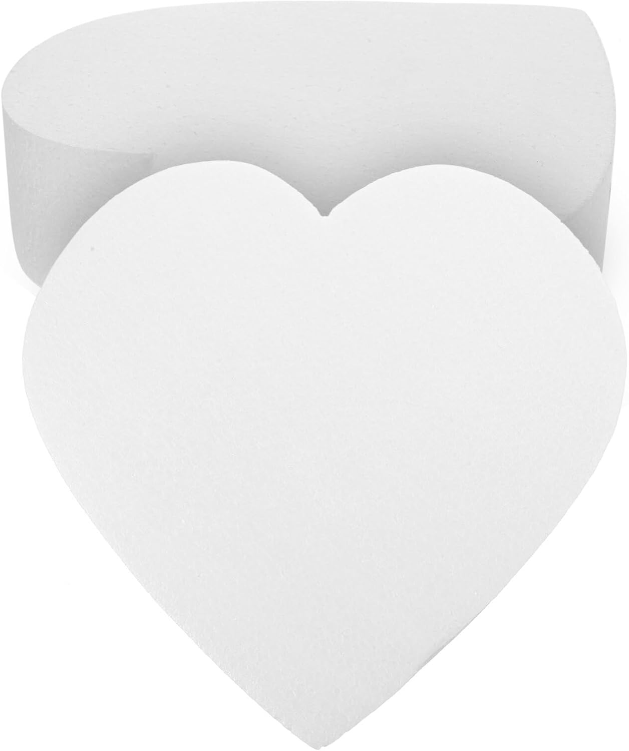 Lurrose Cake Dummies, 8 Inch 2pcs Foam Cake Dummy Heart