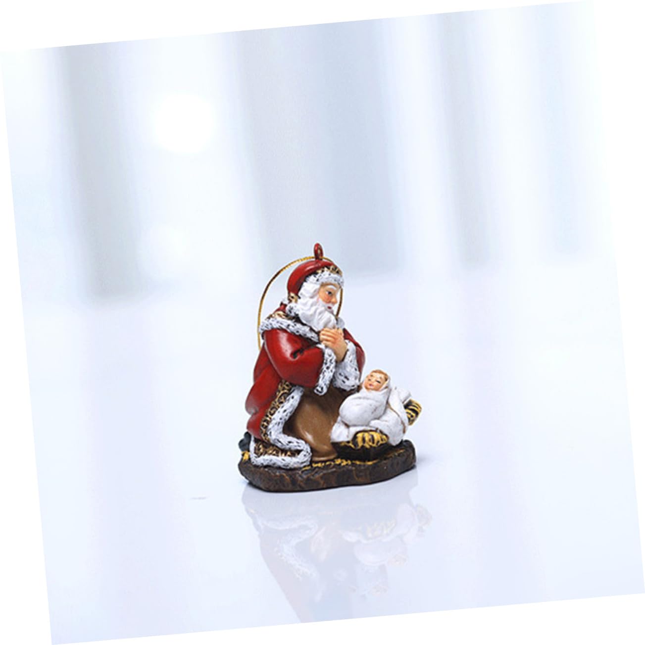 4pezzi Ciondolo Di Babbo Natale Per Decorazioni Natalizie Accessorio Festivo Per Albero Di Natale Facile Da Appendere Per Famiglia e Amici