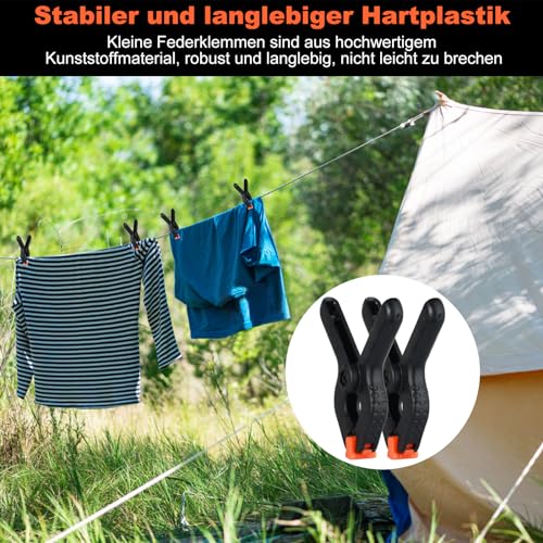 Miniatura 6 de Realure Abrazaderas De Resorte, Pinzas De Clips, Abrazaderas De Sujeción Con Resorte Mandíbulas Giratorias,Con Amplia Apertura De Mordaza, Para Fondo De Fotografía, Carpintería 25pcs-2 Pulgadas