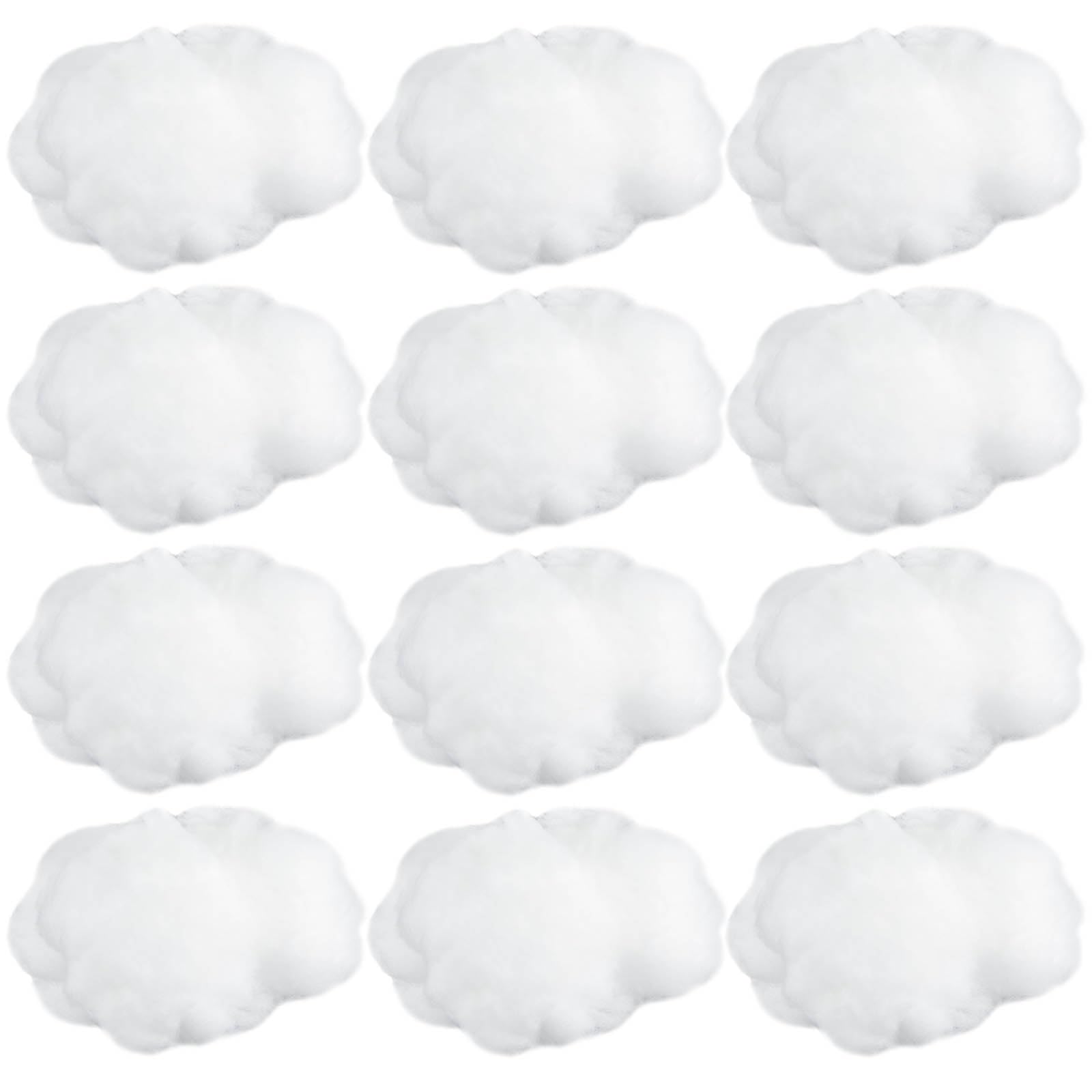 Jetec Artificial Cloud Props Imitation 3D Cloud Hanging Decorations Cloud Shape Room DIY Decorative Hanging Ornament for Stage Wedding Party Stage Show Decor (12, Large Size)