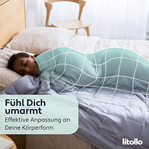 Bambus Bettdecke Litollo Gewichtsdecke 150×200 für Erwachsene