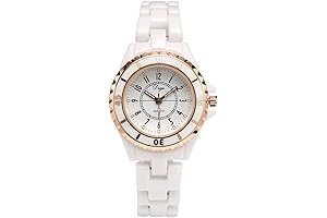 Womens Ceramic Quartz Dress Watches for Ladies - Elegant and Timeless Ceramic Watch for Women