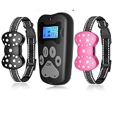 Shock Collar for 2 Dogs, Rechargeable Electric Dog Training Collar, 3000Ft Remote Range Dog Training
