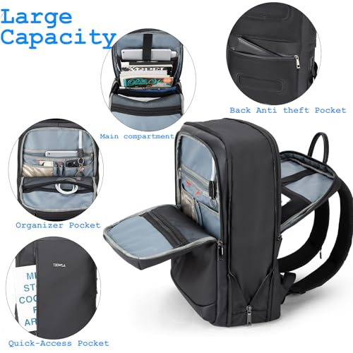 Mochila portátil impermeable Tzowla tamaño 17.3 pulg miniatura 4