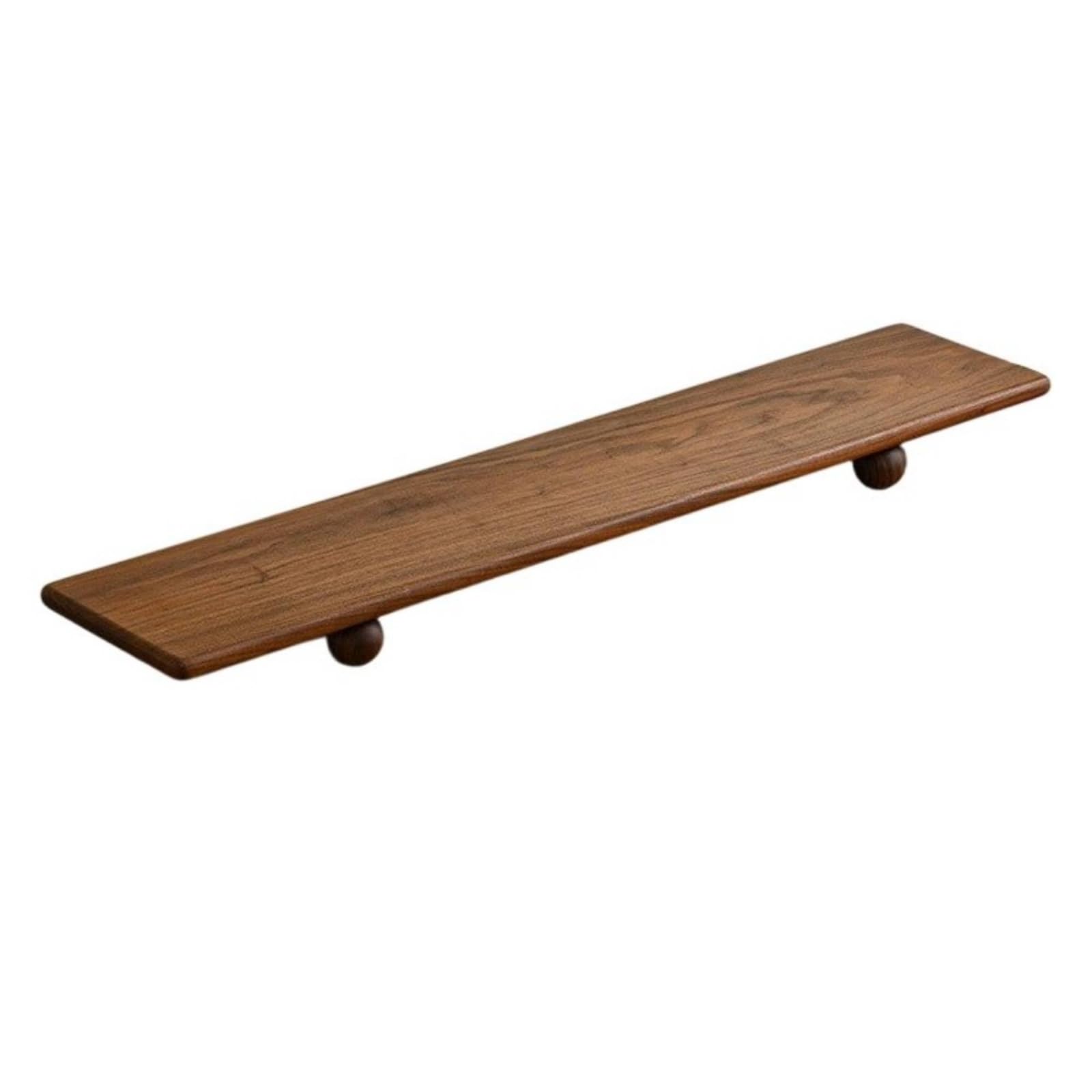 Baoblaze Supporto da Scrivania Rialzo Pc Piattaforma Schermo Mensola Laptop Legno Nera Solido Profilo Liscio Antiurto Solleva Alla Giusta Altezza Adatto per, Noce Nero, 120 20 5