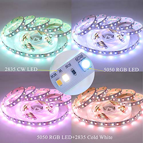 Tira de LED RGB+CCT RGBWW 16.4 pies 24V LEDENET miniatura 4