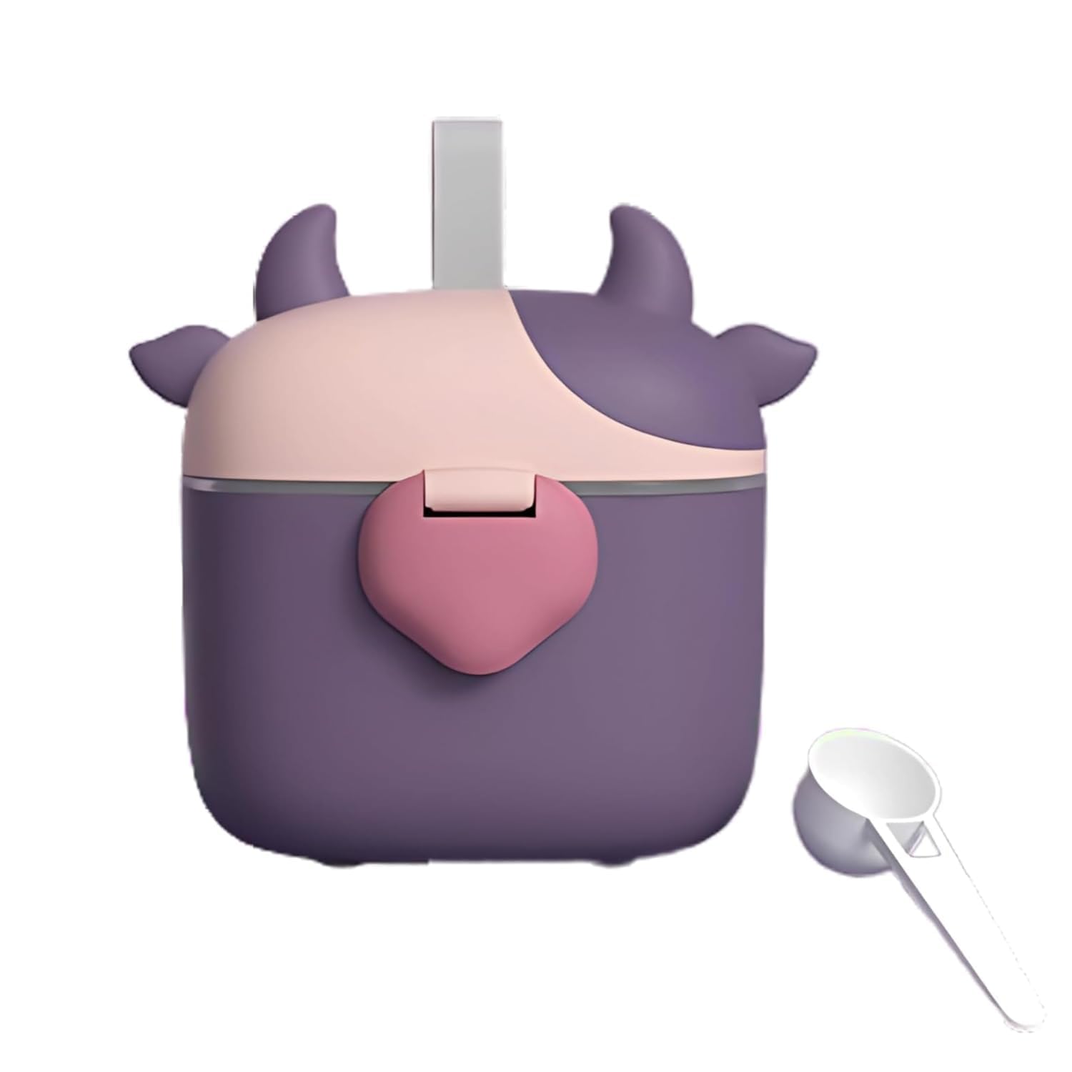 Twisoo Baby Formula Milk Powder Dispenser - Portable Container with Scoop - Airtight, BPA-Free, Spill-Proof, and Stackable Snack Storage for Travel, Home, and Outdoor Use (Purple)