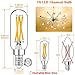 Mlambert 12 Pack E12 LED Edison Bulbs,4W Equal 40W e12 Candelabra Bulbs 2700K,Dimmable T6 T25 LED Bulbs,E12 Bulbs for Chandelier,not E26 Base