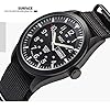 Infantry Military Watches for Men Analogue, Army Tactical Mens Wrist Watch Waterproof, Field Outdoor Sport Work Wristwatch, with Date Day Black NATO Nylon Strap by MDC #4