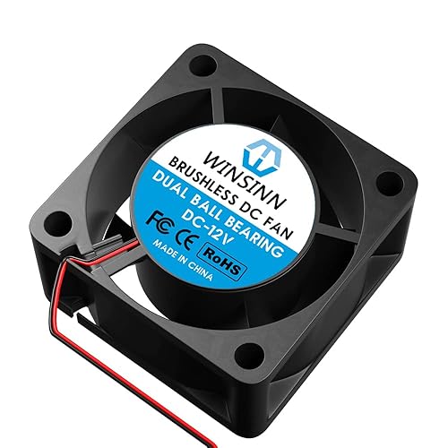 Miniatura 9 de WINSINN Ventilador de 1.575 in y 24 V  Rodamiento de bolas dual 8000 RPM 4020 Reemplazo del ventilador para impresora 3Dequipo industrial, cable de