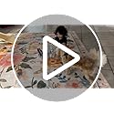 Floral 4ft Area Rug Machine Washable Soft Print Boho Carpet Non Slip Doormat Low Pile Flower Area Rugs for Living Room Bedroom Nursery Kitchen Dining Room Indoor-Pink