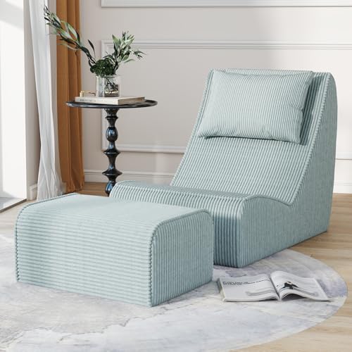 Giant Bean Bag Chair for Adults,Corduroy Chaise Lounge with Unrivaled