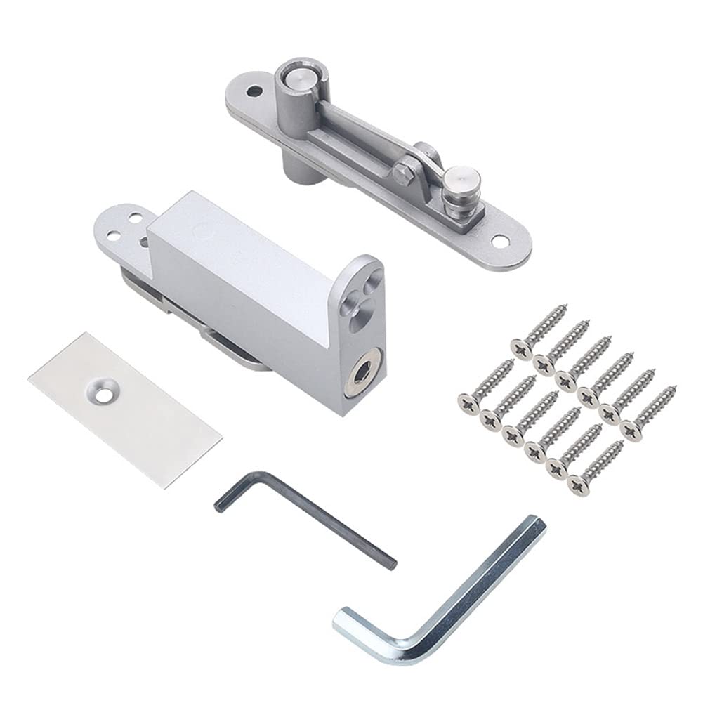 Sistema De Bisagra Pivotante Bisagras Hidraulicas Para Puertas Auto Cierre Posicionamiento A 90 Grados Eje Arriba Y Abajo Bisagras De Acero Inoxidable Para Puertas De Madera Puerta Oculta (1 Juego)