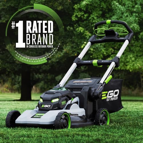 Image of EGO POWER+ Electric Lawn Mower, Self-Propelled Cordless with 22 inch Super Composite Deck, Includes (2) 56V 6.0Ah Batteries and 560W Charger - LM2244SP-2