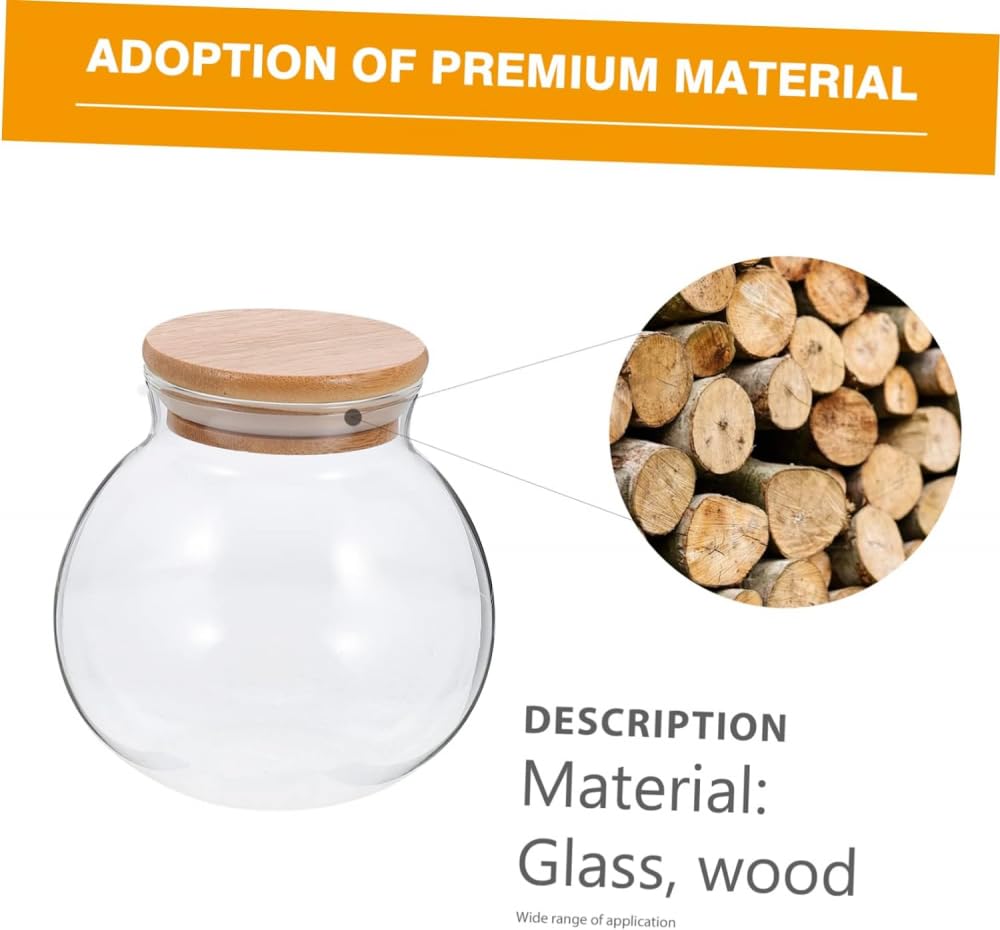 Luftdichte Glasdose Lebensmittelgläser mit Deckel Konserven Mahlzeiten Kaffeebohnen Behälter Teedose Müslibehälter Kanister Kaffeebohnenhalter Getrocknete Lebensmittel Gläser Vorratsbehälter