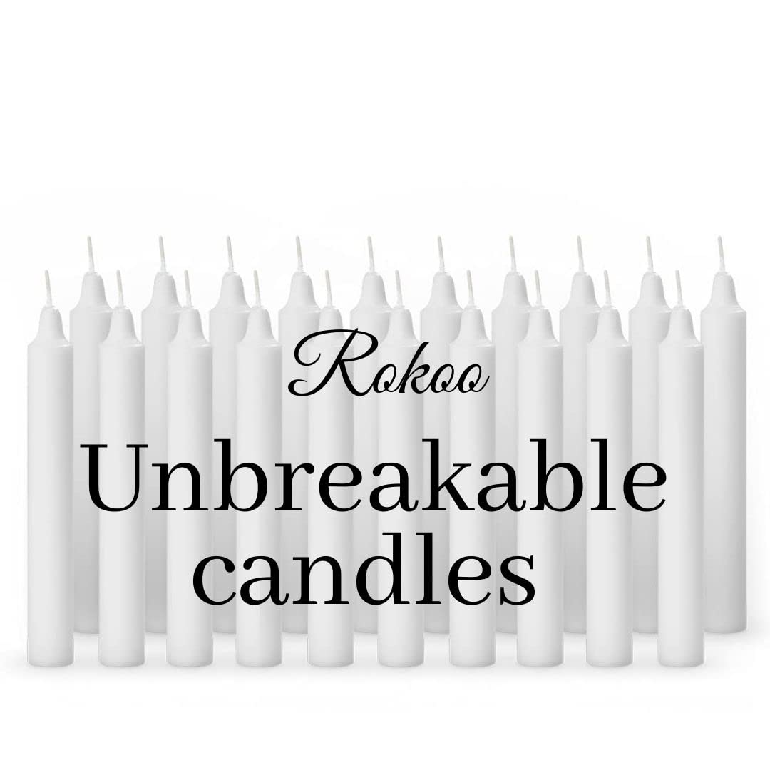 Diwali Decor Unscented White Simple Pillar Candles Pack of 20,5-inch Long 6 Hour Burning Candle Perfect for Emergency, Chime Candles, Candles for Wedding, Dinner, Christmas Home Decorations (Ivory)