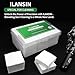 ILANSIN 1000 Thicken Gun Cleaning Patches with Storage Case, Highly Absorbent Gun Patches Less Lint - 2