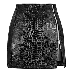 Black Croc-embossed