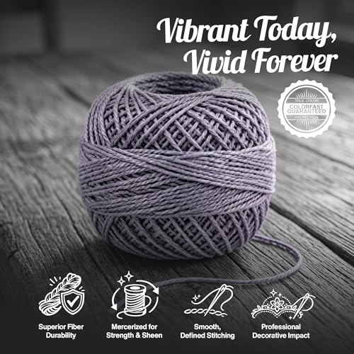 Image of Valdani Pearl Cotton Thread Sz 8 | Variegate - O120 Stormy Sky | 74 Yds /Ball