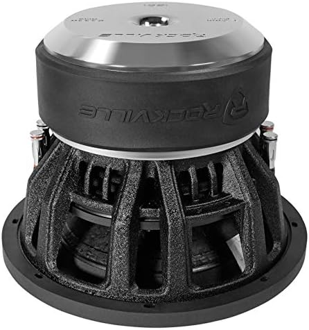 Rockville Destroyer 12D1 8000W Peak 12" Competition Car Audio Subwoofer, Dual 1-Ohm, USA Voice Coils, Triple-Stacked Y35 Magnets, Cast Aluminum Basket, for Car Audio Enthusiasts