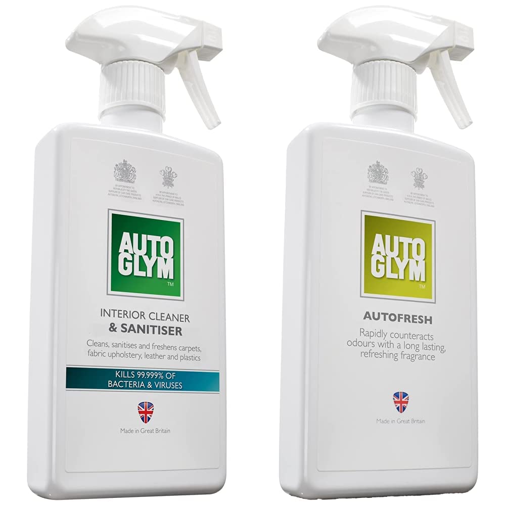 Autoglym ICS500 Interior Cleaner, White & AF500 Autofresh, 500ml