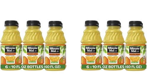 Minut Orange Juice Drink, 10 fl oz, 12 Bottles