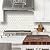 DICOFUN 10-Sheet Hexagon Peel and Stick Backsplash Tile, Polished White Tile Look Mixed Metal Gold Kitchen Backsplash Peel and Stick Wall Tiles