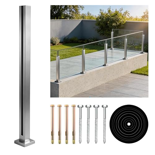 VoTwoofv Glass Railing End Post 35.8