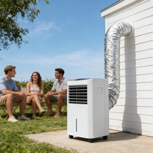 Palaufr Protège-tuyau pour climatiseur,Protection pour Tube d'Évacuation de Climatiseur avec Sangle à Boucle Réglable | Isolation Thermique Matelassée pour Tuyau de Climatiseur - Pour Dortoir, Hôtel, – vue 3