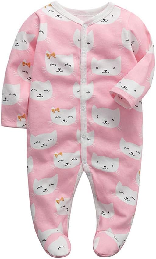 Monvecle Unisex Baby Cotton Multi-Pieces Layette Set Infants Long Sleeve Bodysuits Pants Shirts Gift Set Pack