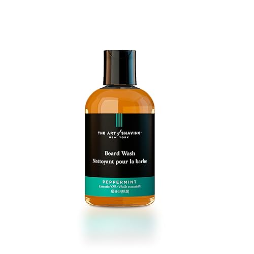The Art of Shaving Beard Wash - Deja el cabello limpio y suave, elimina la suciedad, el aceite y las impurezas, menta, 4 onzas líquidas