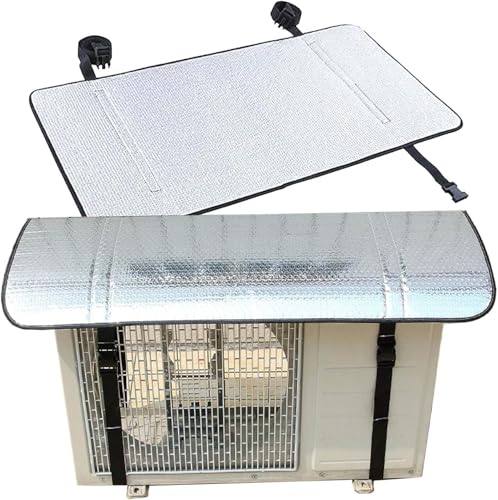 Image of Anpro Aluminium AC Outdoor Unit Cover | Heat-Insulated | Weather-Resistant AC Protector | Improves Energy Efficiency & Extends AC Lifespan | For Split AC 1.5 Ton | Size: 110x55 cm (Pani Wala Outdoor)