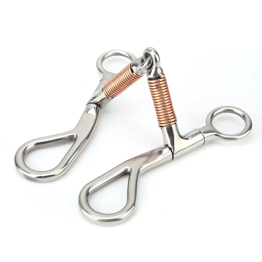 MORSO A Bocca Sciolta in Acciaio Inox Spessore Ottimo per Cavalli Giovani 5 Pollici Argento + Rame