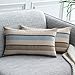 UPOPO Cojines Sofa Funda Elegantes Decorativos Salon Cama Rayas De Colores Lino Fundas Silla Habitacion 2 Piezas De Cojín Suave Almohada Sala De Estar con Cremalleras 30 X 50 cm Gris Azulado