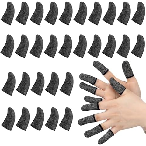 Geyoga 40 Pieces Gaming Finger Sleeves Cover