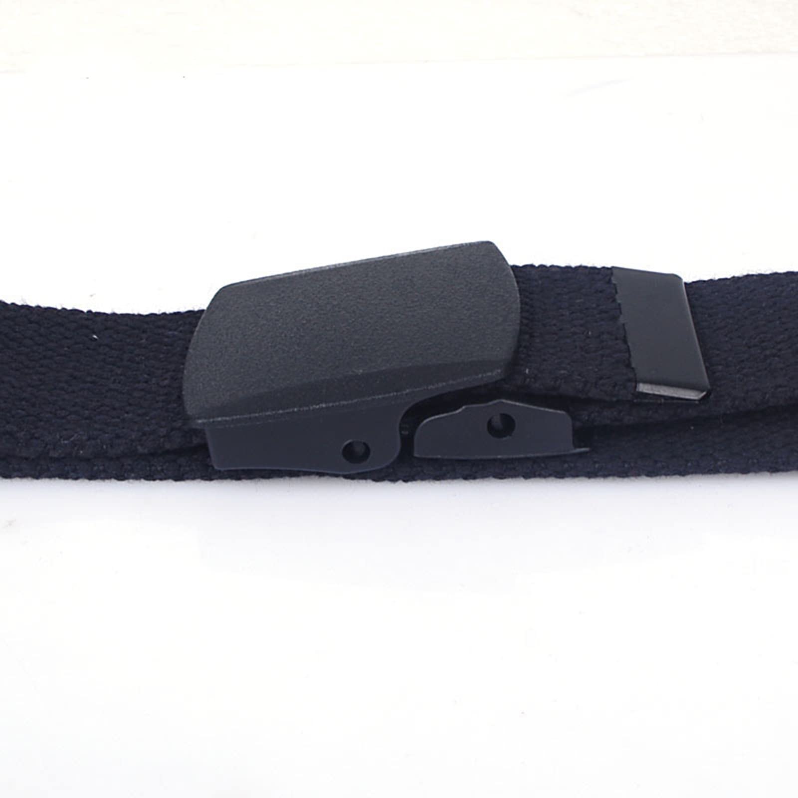 Paski męskie Pleciony pasek, paski dla mężczyzn i kobiet Pas wojskowy z bawełnianego płótna Pas taktyczny z mechanizmem szybkiego uwalniania, 2 szt(Black,170CM/67inch)