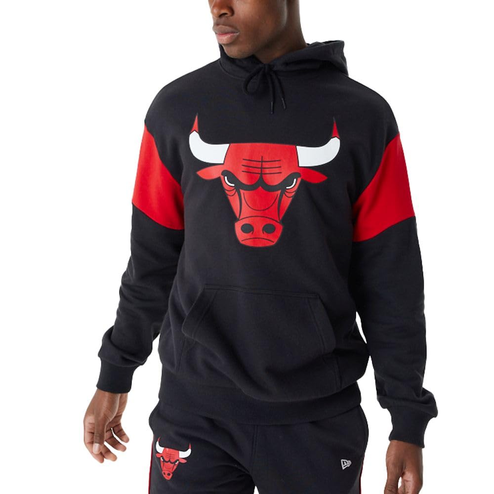 Felpa Con Cappuccio New Era Milwaukee Bucks - Uomo, Licenza Ufficiale NBA, Cotone E Poliestere - Foto 4