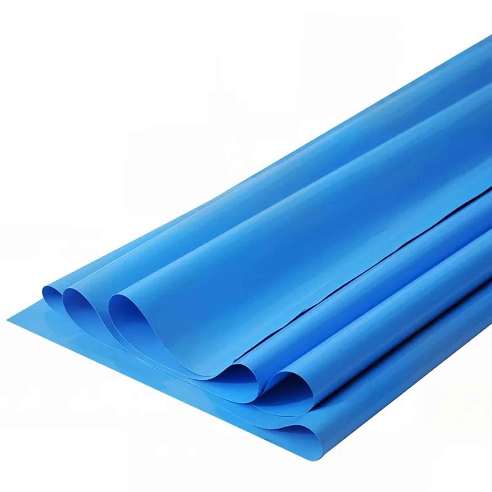 DMCHENGMA Heavy Duty 0.16mm HDPE Pond Liner Blue, 6 Mil Thick Waterproof Pool Membrane, Puncture Resistant Flexible Film for Koi Fish Ponds, Waterfalls & Water Gardens(4x8m(13.1x26.2ft))