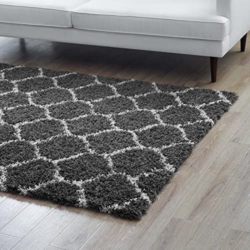 Image of 3x5 feet Soft Area Rug for Living Room and Bedroom, Modern Indoor Floor Carpet with Non-Slip Backing, Comfortable Decorative Home Decor Rug, Easy Clean & Durable- (Grey M II, Rectangular)
